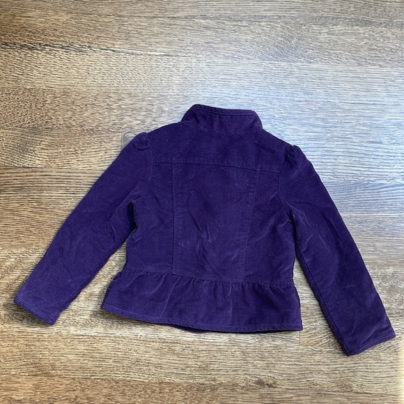 Gap Girls Purple Velvet Jacket - Picture 3 of 3